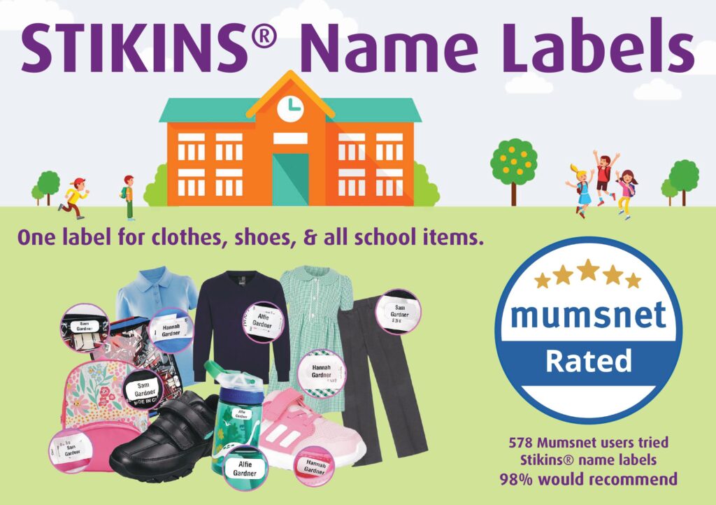 Stikins School Name Labels Images 1