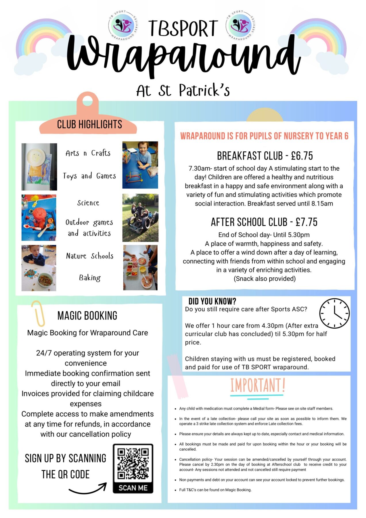 TBSport Wraparound Care At St Patrick's